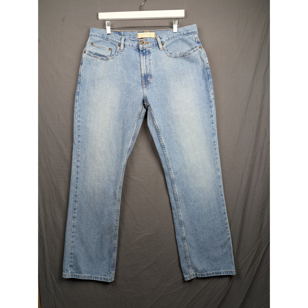 Urban‎ Up Mens Light Wash Denim Straight Leg Jeans  33 X 32